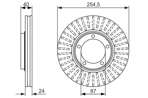Disc frana 0 986 479 596 BOSCH