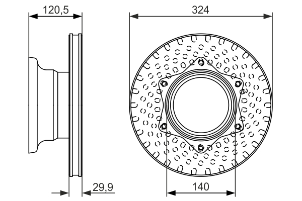 Disc frana 0 986 479 600 BOSCH