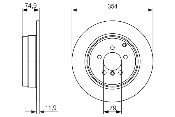 Disc frana 0 986 479 612 BOSCH