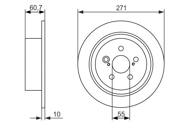 Disc frana 0 986 479 613 BOSCH