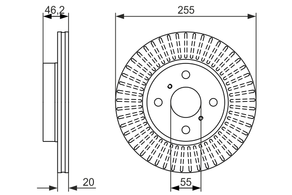 Disc frana 0 986 479 616 BOSCH