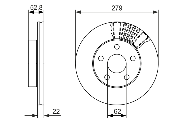Disc frana 0 986 479 618 BOSCH