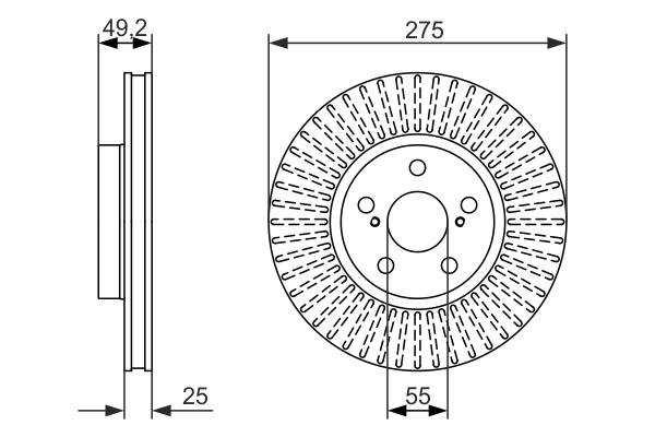 Disc frana 0 986 479 619 BOSCH