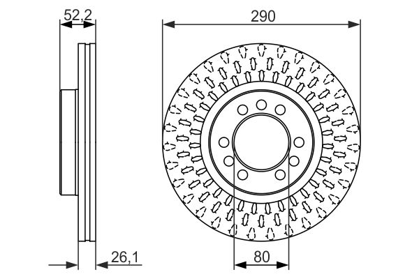 Disc frana 0 986 479 626 BOSCH