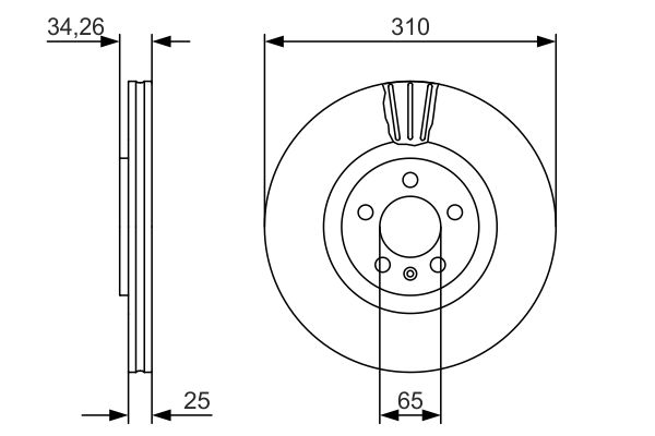 Disc frana 0 986 479 642 BOSCH