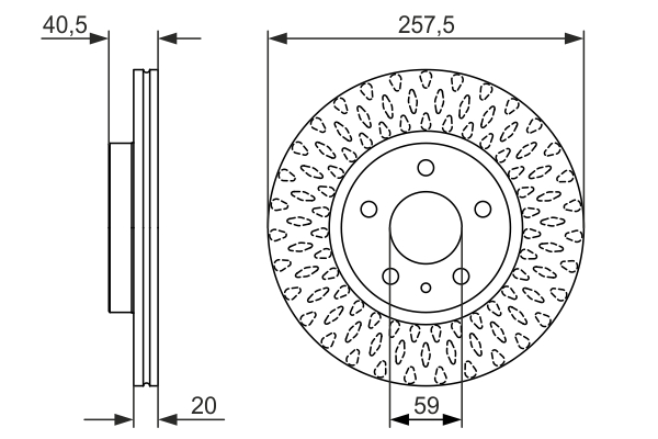 Disc frana 0 986 479 647 BOSCH
