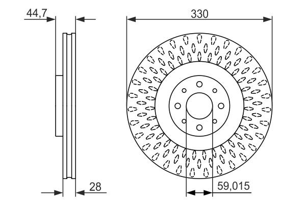 Disc frana 0 986 479 648 BOSCH