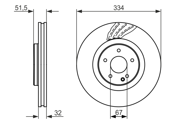 Disc frana 0 986 479 650 BOSCH