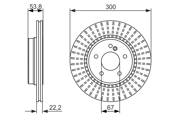 Disc frana 0 986 479 653 BOSCH