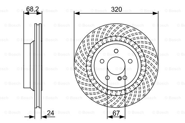 Disc frana 0 986 479 654 BOSCH
