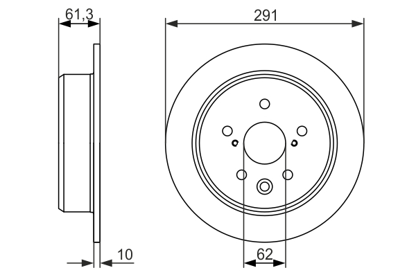 Disc frana 0 986 479 657 BOSCH