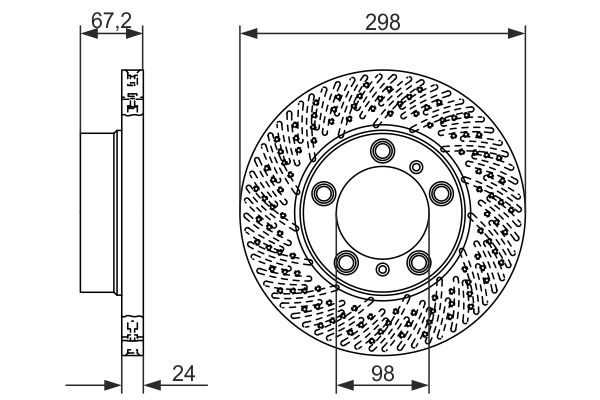 Disc frana 0 986 479 674 BOSCH