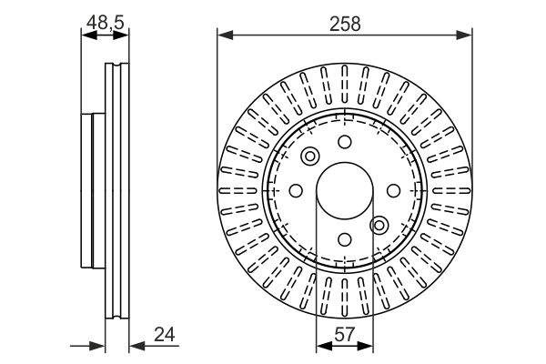 Disc frana 0 986 479 676 BOSCH