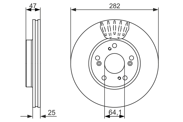 Disc frana 0 986 479 686 BOSCH