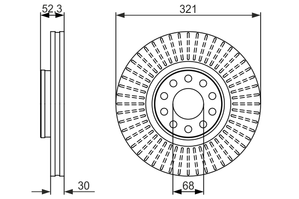 Disc frana 0 986 479 690 BOSCH