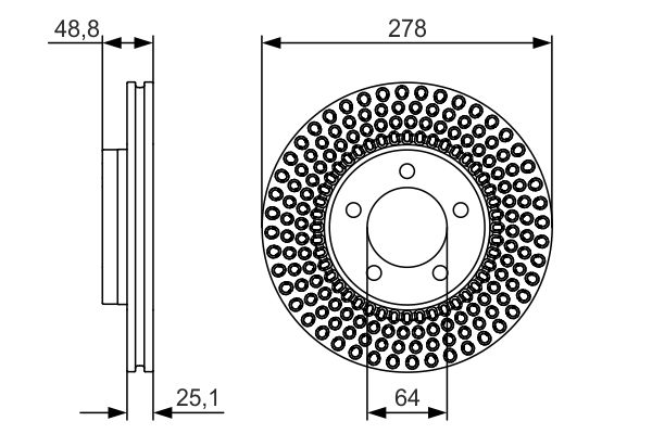 Disc frana 0 986 479 699 BOSCH