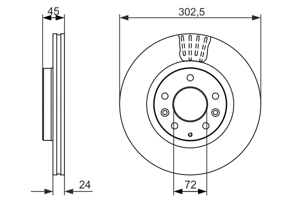 Disc frana 0 986 479 700 BOSCH