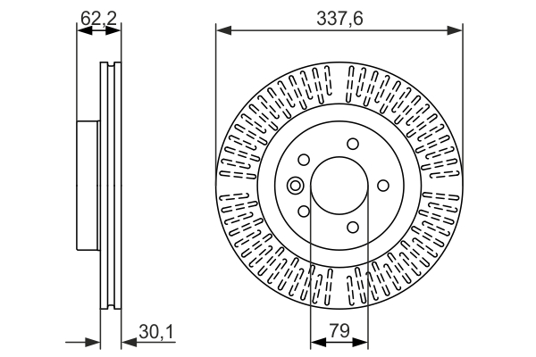 Disc frana 0 986 479 705 BOSCH
