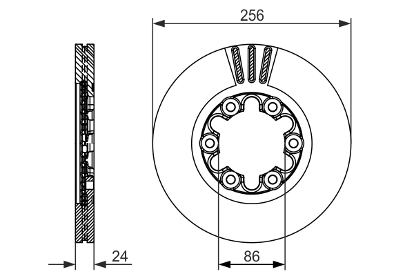 Disc frana 0 986 479 712 BOSCH