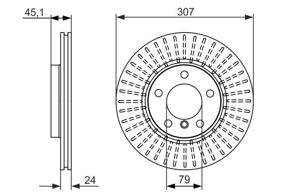 Disc frana 0 986 479 726 BOSCH