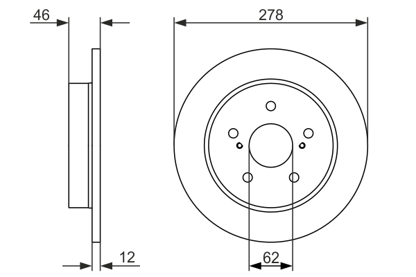 Disc frana 0 986 479 752 BOSCH