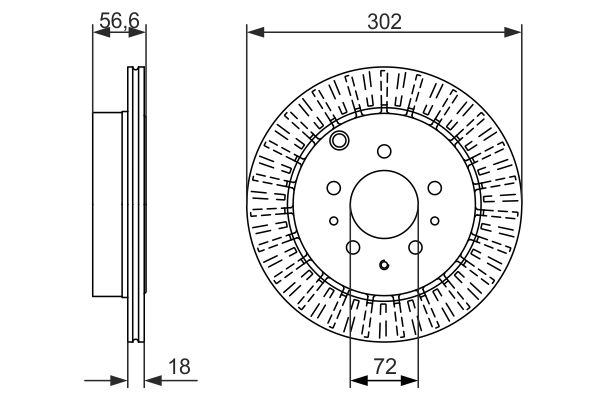 Disc frana 0 986 479 757 BOSCH