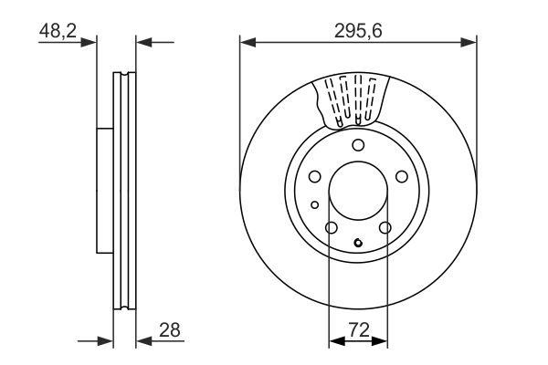 Disc frana 0 986 479 758 BOSCH