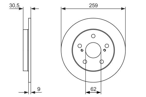 Disc frana 0 986 479 765 BOSCH