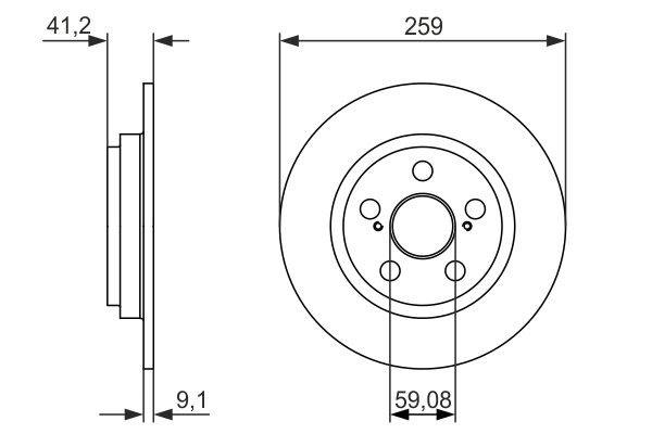 Disc frana 0 986 479 766 BOSCH