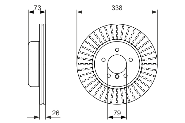 Disc frana 0 986 479 773 BOSCH