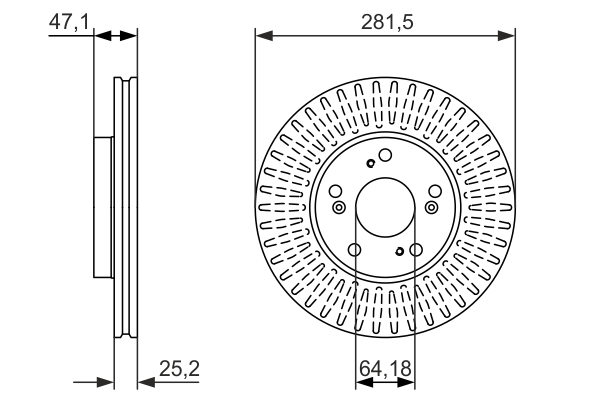 Disc frana 0 986 479 781 BOSCH