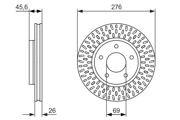 Disc frana 0 986 479 783 BOSCH