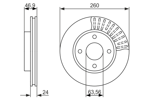 Disc frana 0 986 479 837 BOSCH