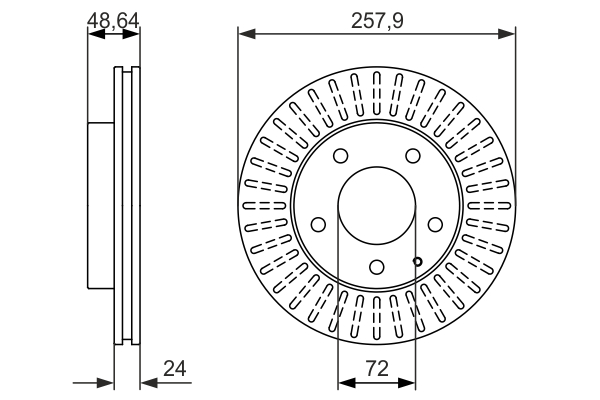 Disc frana 0 986 479 844 BOSCH