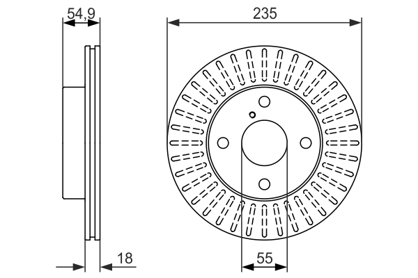 Disc frana 0 986 479 845 BOSCH