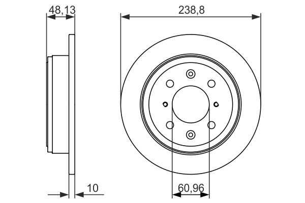 Disc frana 0 986 479 860 BOSCH
