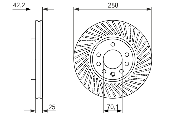 Disc frana 0 986 479 884 BOSCH