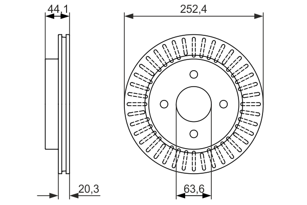 Disc frana 0 986 479 887 BOSCH