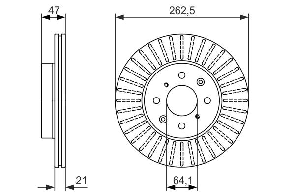 Disc frana 0 986 479 896 BOSCH