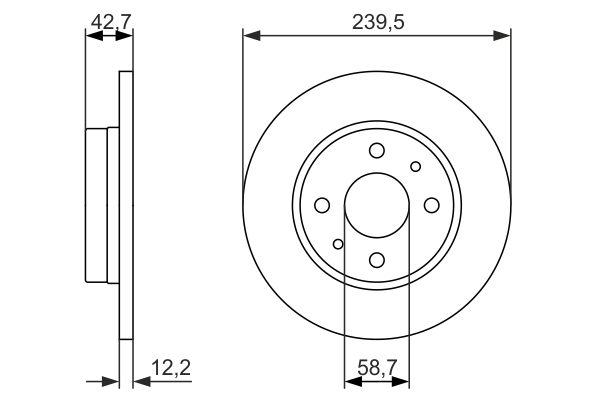 Disc frana 0 986 479 905 BOSCH