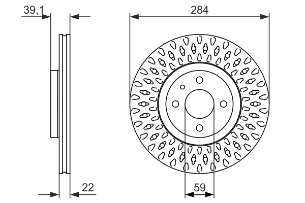 Disc frana 0 986 479 907 BOSCH
