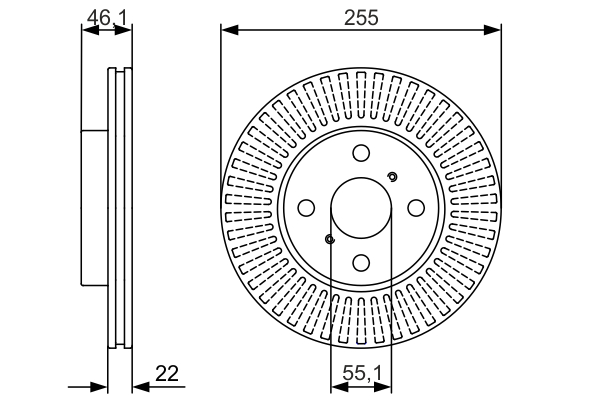 Disc frana 0 986 479 987 BOSCH