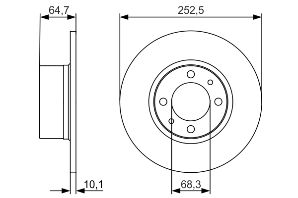 Disc frana 0 986 479 988 BOSCH