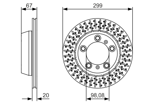 Disc frana 0 986 479 A09 BOSCH