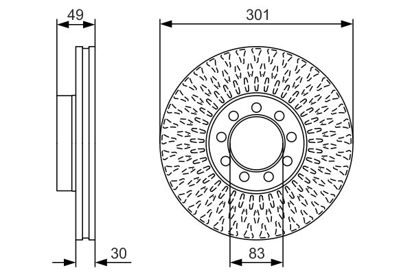 Disc frana 0 986 479 A23 BOSCH