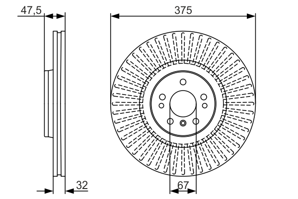 Disc frana 0 986 479 A26 BOSCH