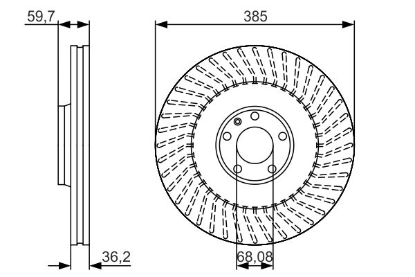 Disc frana 0 986 479 A31 BOSCH