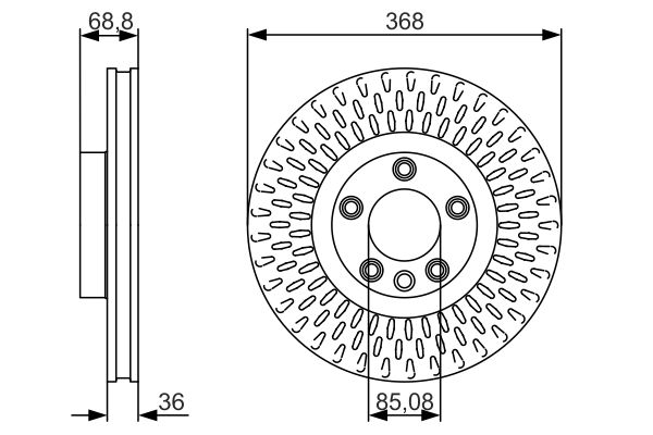 Disc frana 0 986 479 A33 BOSCH