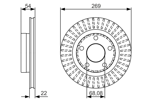 Disc frana 0 986 479 A42 BOSCH