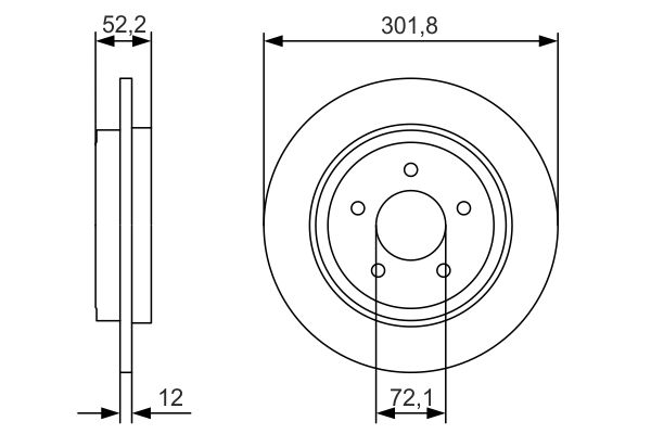 Disc frana 0 986 479 A53 BOSCH